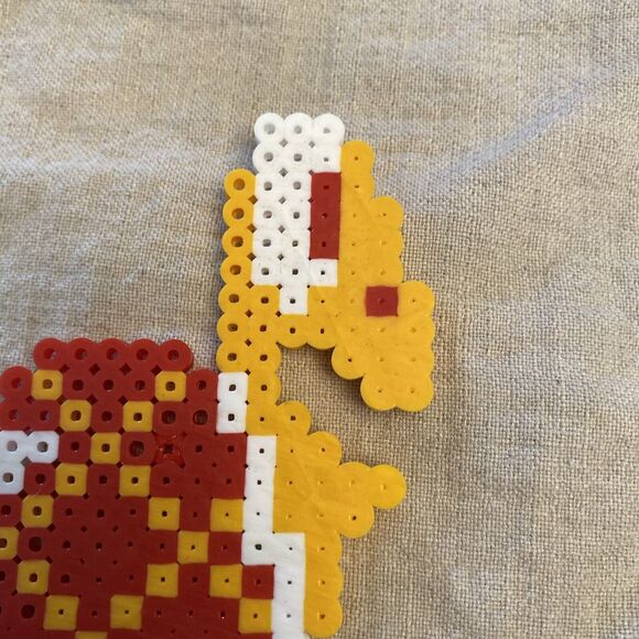 Koopa Troopa Sprite Pixel Art Perler Beads NES Red Retro Art Vintage Mario Bros. - Picture 7 of 9
